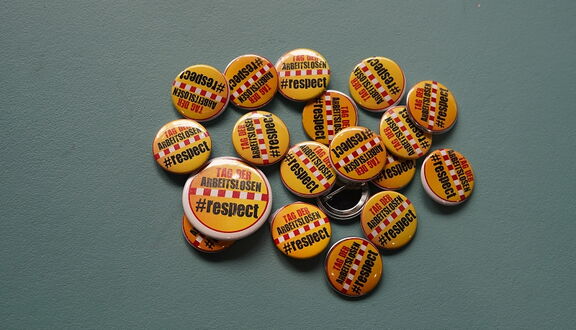 Buttons Tag de Arbeitslosen